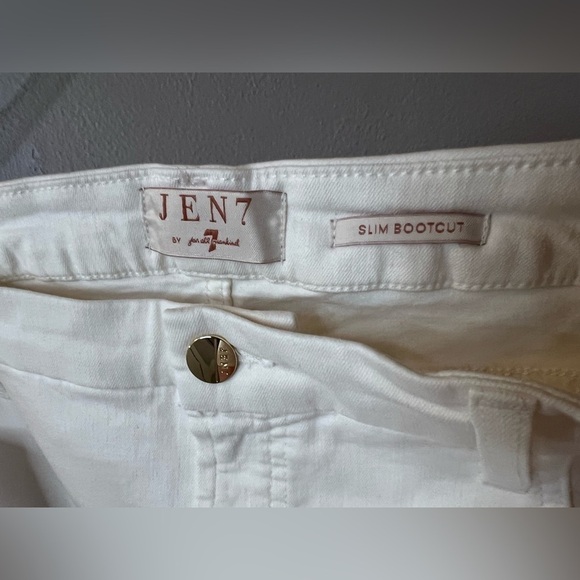 Jen7 by 7 for All Mankind Slim Bootcut Jeans White Size 18 NWT - Picture 6 of 11
